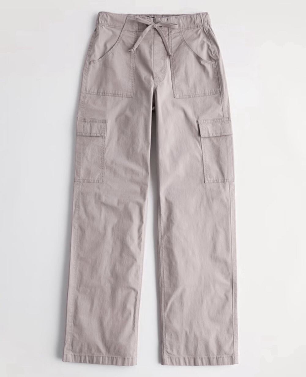 Hollister adjustable Rise Baggy Pants 90s Y2k Grunge Cargo Purple Preppy XS